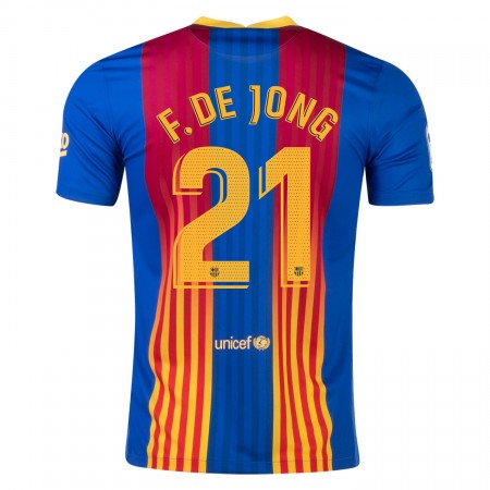 Billiga Fotbollströjor FC Barcelona Frenkie de Jong 21 El Clasico tröja 2021 Kortärmad